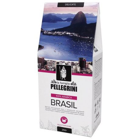 Кофе молотый la famiglia Pellegrini BRASIL, 250 г