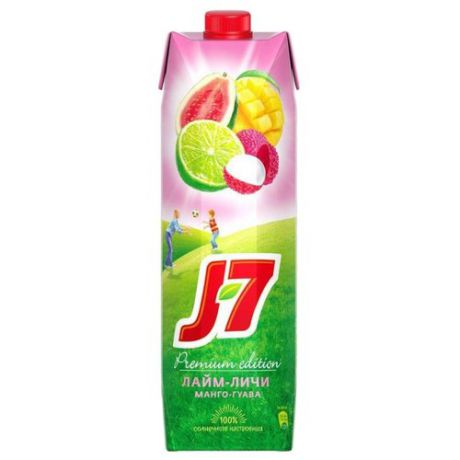 Напиток сокосодержащий J7 Манго-Гуава-Лайм-Личи, с крышкой, 0.97 л
