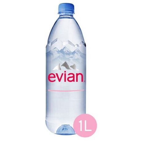 Вода минеральная Evian негазированная, ПЭТ, 1 л