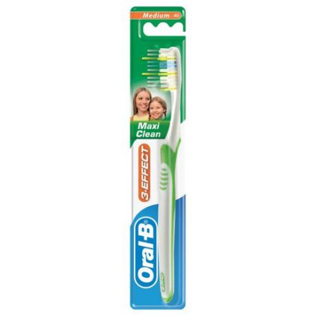 Зубная щетка Oral-B 3-effect Maxi Clean, зеленый