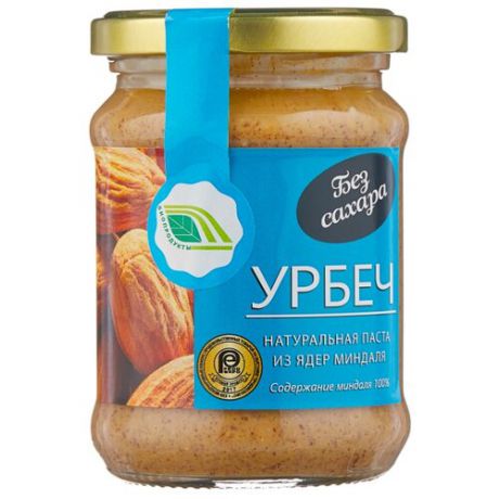 Биопродукты Урбеч натуральная паста из миндаля, 280 г