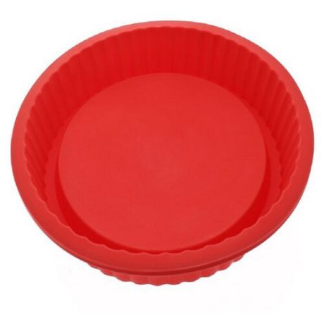 Форма для кексов силиконовая FidgetGo Pie (28х3.5 см) красный