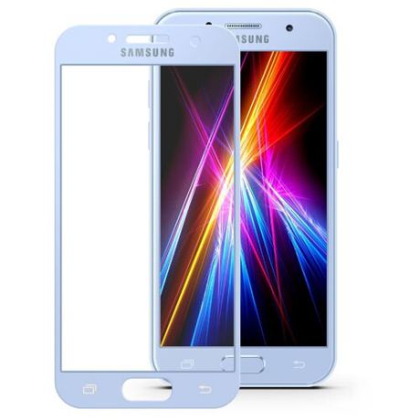 Защитное стекло Mobius 3D Full Cover Premium Tempered Glass для Samsung Galaxy A3 2017 голубой