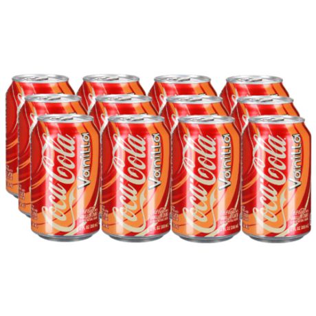 Газированный напиток Coca-Cola Vanilla, США, 0.355 л, 12 шт.