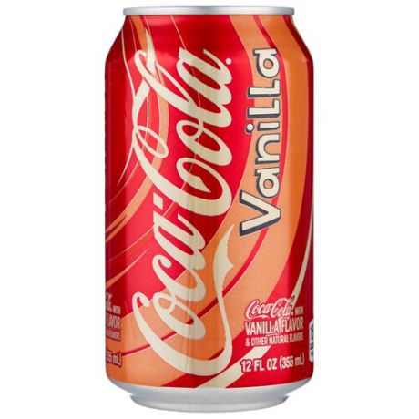 Газированный напиток Coca-Cola Vanilla, США, 0.355 л