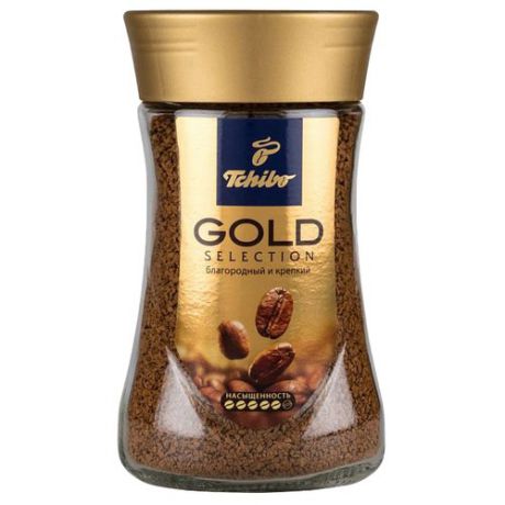 Кофе растворимый Tchibo Gold Selection, стеклянная банка, 95 г