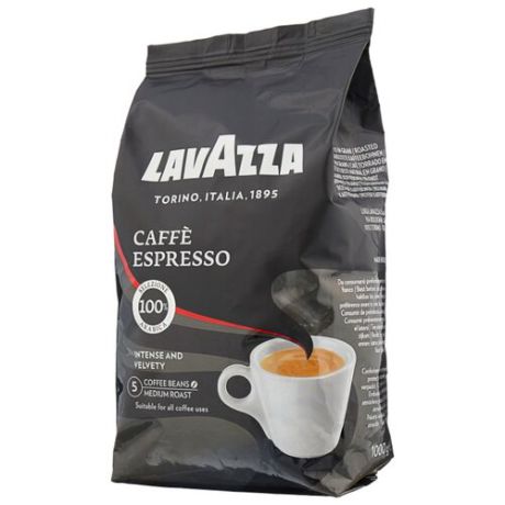 Кофе в зернах Lavazza Caffe Espresso, арабика, 1 кг