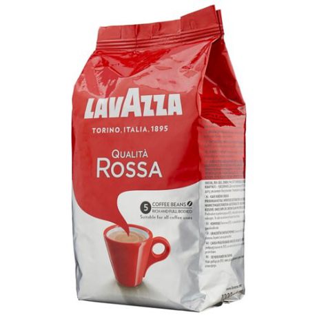 Кофе в зернах Lavazza Qualita Rossa, арабика/робуста, 1 кг