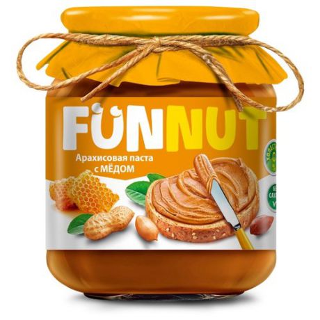 Funnut Арахисовая паста с медом, 340 г