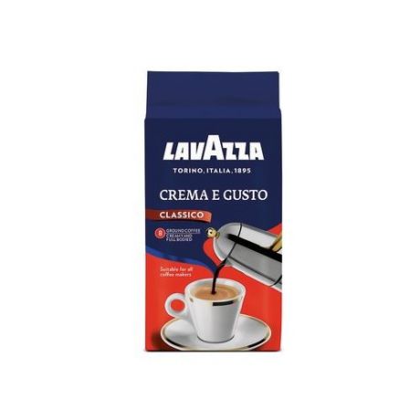 Кофе молотый Lavazza Crema e Gusto вакуумная упаковка, 250 г