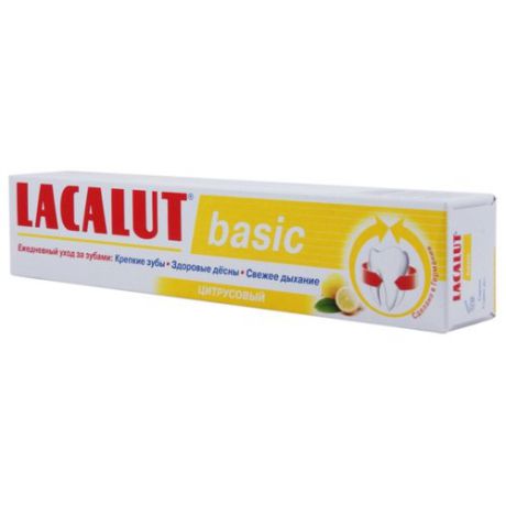 Зубная паста Lacalut Basic Цитрусовый, 75 мл