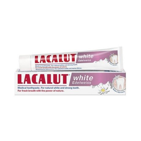 Зубная паста Lacalut White Edelweiss, 75 мл