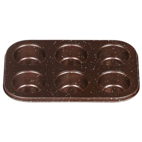Форма для кексов стальная MOULINvilla ВBWM-006 (18.6х6.7х3 см) коричневый
