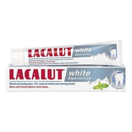 Зубная паста Lacalut White Alpenminze, мята, 75 мл
