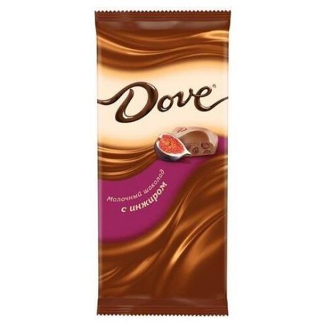 Шоколад Dove молочный с инжиром, 90 г
