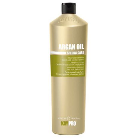 KayPro шампунь Argan Oil питательный для сухих, тусклых и блеклых волос 1000 мл