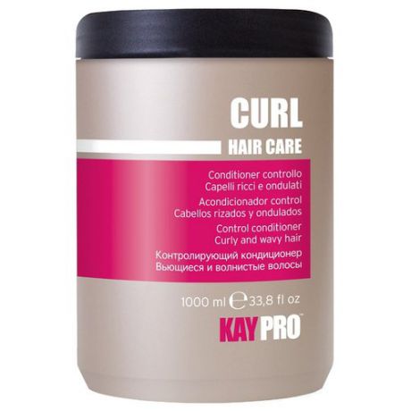 KayPro кондиционер Curl Hair Care Контролирующий вьющиеся и волнистые волосы, 1000 мл