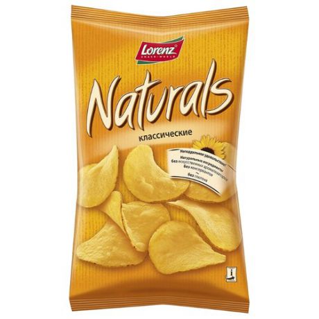 Чипсы Naturals картофельные Классические, 100 г