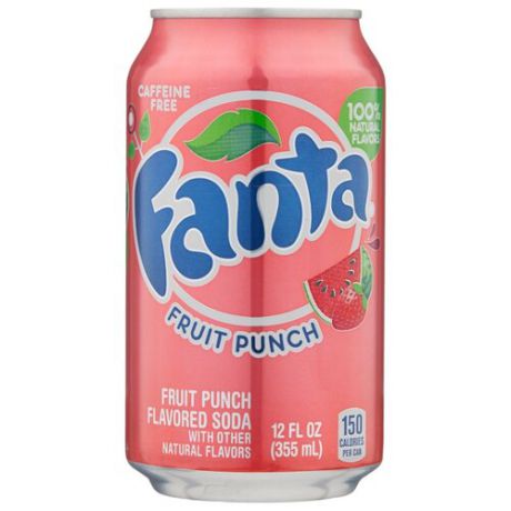 Газированный напиток Fanta Fruit Punch, США, 0.355 л