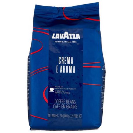 Кофе в зернах Lavazza Crema e Aroma Espresso, арабика/робуста, 1 кг