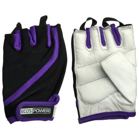 Перчатки ECOS Power 2311 фиолетовый/черный/белый M