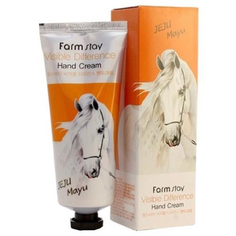 Крем для рук Farmstay Visible difference Horse oil 100 мл