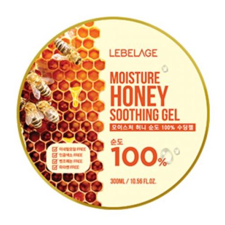 Гель для тела Lebelage увлажняющий успокаивающий с экстрактом мёда Moisture Honey Soothing Gel, 300 мл