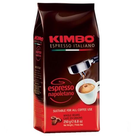 Кофе в зернах Kimbo Espresso Napoletano, арабика/робуста, 250 г