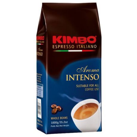 Кофе в зернах Kimbo Aroma Intenso, арабика/робуста, 1 кг