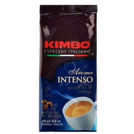 Кофе в зернах Kimbo Aroma Intenso, арабика/робуста, 250 г