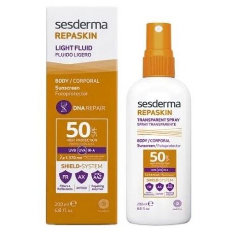 SesDerma Repaskin солнцезащитный прозрачный спрей SPF 50 200 мл