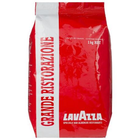 Кофе в зернах Lavazza Grande Ristorazione Rossa, арабика/робуста, 1 кг