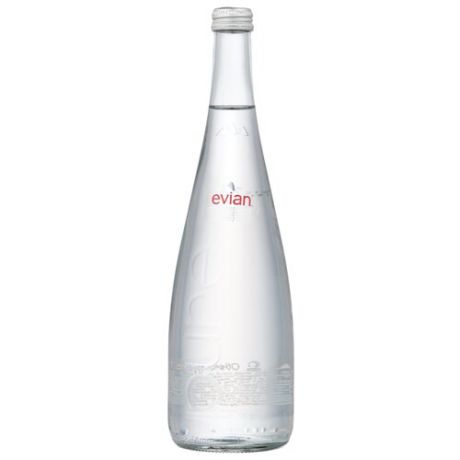 Вода минеральная Evian негазированная, стекло, 0.75 л
