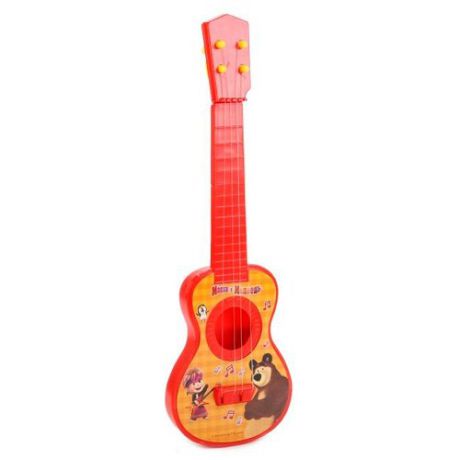 Играем вместе гитара Маша Медведь B1632045-R красный/желтый