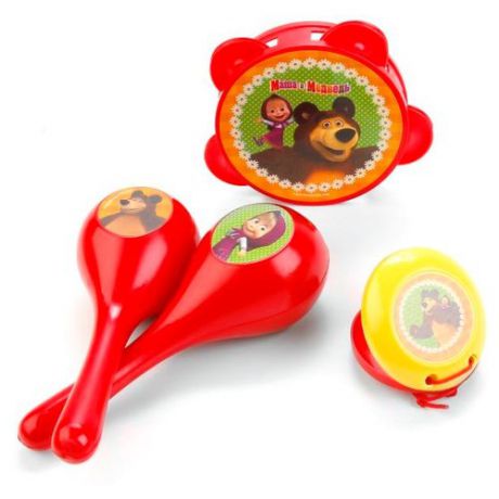 Играем вместе набор инструментов Маша и Медведь B1251841-R красный/желтый/зеленый