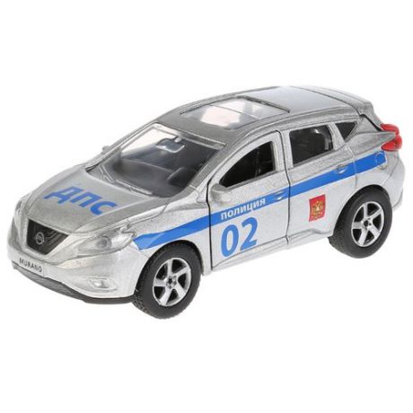 Внедорожник ТЕХНОПАРК Nissan Murano Полиция (SB-17-75-NM-P-WB) 17 см серый/синий