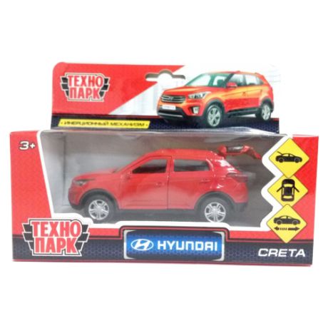 Внедорожник ТЕХНОПАРК Hyundai Creta (CRETA-S/RD/BK) 12 см красный