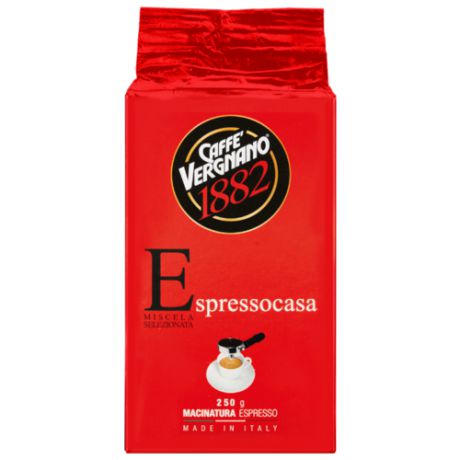 Кофе молотый Caffe Vergnano 1882 Espresso Casa, 250 г