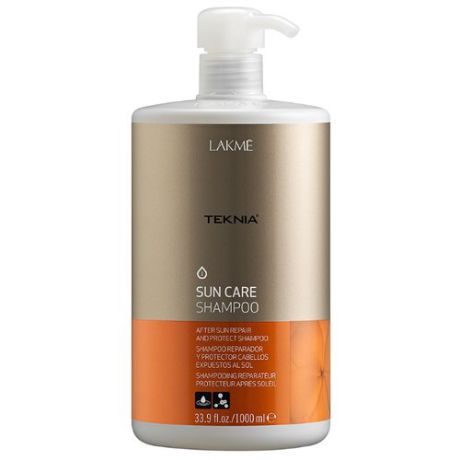 Lakme шампунь Teknia Sun care восстанавливающий для поврежденных солнцем волос 1000 мл с дозатором