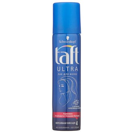Taft Лак для волос Ultra, экстрасильная фиксация, 75 мл