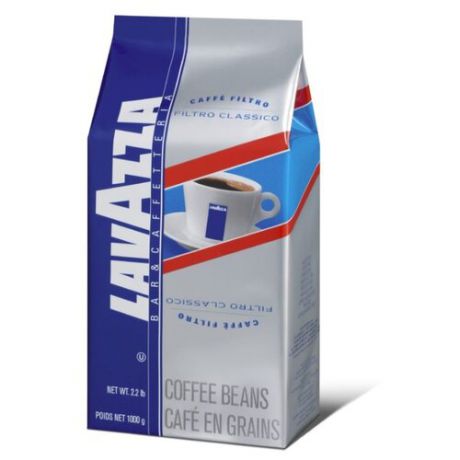 Кофе молотый Lavazza Filtro Classico мягкая упаковка, 1000 г