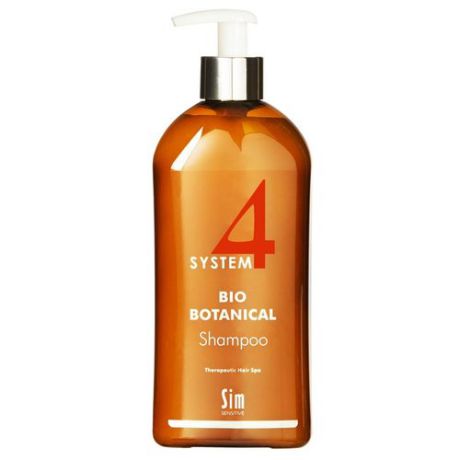 Sim Sensitive SYSTEM 4 Bio Botanical Shampoo Био Ботанический Шампунь для лечения выпадения волос и восстановление роста волос 500 мл с дозатором
