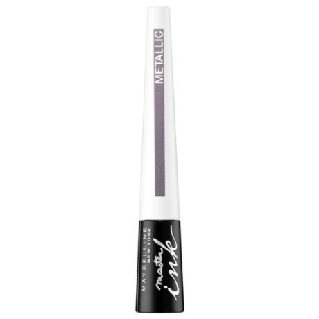 Maybelline Жидкая подводка для глаз Master Ink Metallic, оттенок 31 Silver Viole