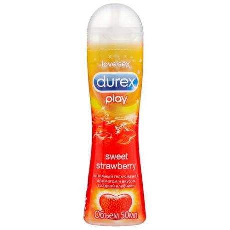 Гель-смазка Durex Play Sweet Strawberry с ароматом сладкой клубники 50 мл флакон