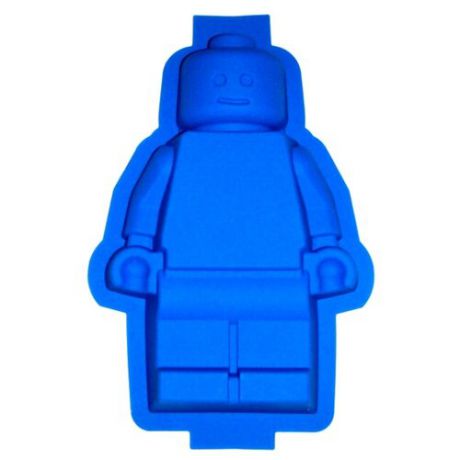 Форма для кексов силиконовая FidgetGo Lego (29.5х20х4 см) синий