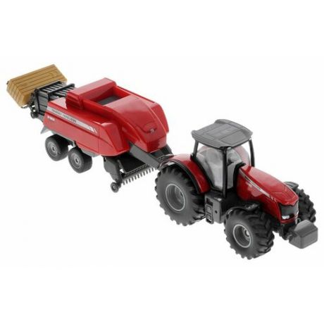 Трактор Siku с кипоукладчиком (1951) 1:50 30 см красный