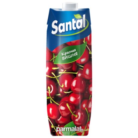 Напиток сокосодержащий Santal Красная вишня, с крышкой, 1 л