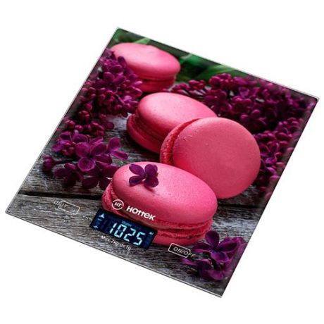 Кухонные весы Hottek HT-962-031 розовый/фиолетовый/коричневый