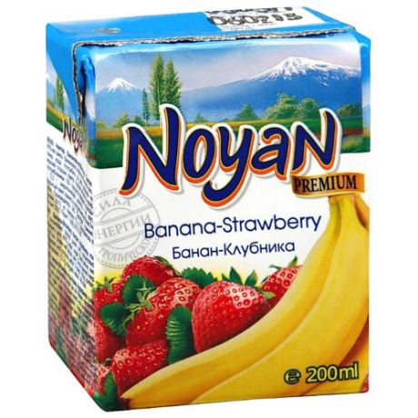 Нектар Noyan Банан-Клубника, 0.2 л
