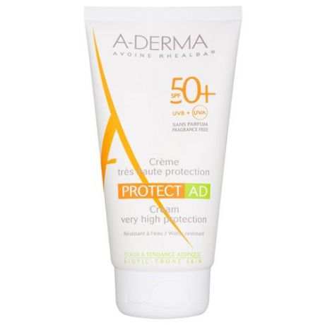A-Derma Protect AD солнцезащитный крем для чувствительной кожи SPF 50 150 мл